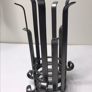 Metal silver candle holder